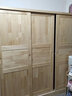 裕乡 衣柜卧室 实木衣柜 全实木家具推拉门衣柜移门二门大衣柜简 三门清漆款【长200*深55*高200】衣柜 实拍图