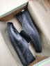 木林森（MULINSEN）男鞋商务休闲镂空豆豆鞋软底凉皮鞋 黑色 43码 88028 实拍图