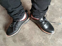 百林猴小皮鞋女春秋软皮内增高女鞋单鞋女生时尚增高鞋百搭黑色复古鞋子 黑色加绒 38 实拍图