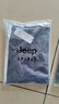 JEEP SPIRIT吉普休闲长袖t恤男商务简约宽松POLO翻领男士体恤打底衫 PS0001蓝色 L码建议140-155斤左右 实拍图