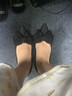 达芙妮气质高跟鞋2025春夏季新款法式OL一脚蹬单鞋女细跟浅口女鞋子 黑色 34 实拍图
