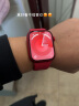 Apple/苹果 Watch Series 9 智能手表GPS+蜂窝款45毫米红色铝金属表壳红色运动型表带S/M MRYF3CH/A 实拍图