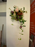 野派（yepai） 欧式田园美式家居仿真花挂壁花篮花艺套装墙面装饰墙上挂饰墙壁装饰品假花插花墙壁挂篮 保湿玫瑰挂壁花篮 实拍图