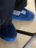 惠夫人 家居棉拖鞋女防滑月子冬天室内大码加绒男女式保暖棉拖鞋情侣 包跟款 深蓝 40-41 男款 适合39-40码穿 实拍图