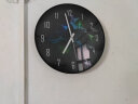 摩门 （Momen）挂钟现代创意钟表卧室客厅石英钟时钟挂表14英寸黑框欧式简约 HD0052 实拍图