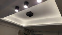 邦耐（BANGNAI）led明装射灯家用客厅背景墙COB天花灯吸顶式圆形可折叠调角无主灯 黑色/10瓦/暖光 晒单实拍图