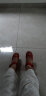 凯威六超春夏季新款老北京布鞋平底绣花鞋民族风女内增高 红色 34 实拍图