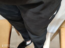 李宁运动套装冰丝男女同款休闲短袖t恤运动裤子男夏季服饰跑步健身服 白色速干短袖+黑色收口冰丝裤 L/175 实拍图