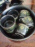 正扬石磨自动茶具套装家用亚光西域风情懒人泡茶壶冲茶器复古功夫陶瓷 亚光自动(风情)六杯+茶道+茶洗 实拍图