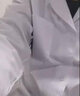 窈嘉 长袖白大褂 学生实验服男女医师卫生美容服化学试验白大褂工作服 中厚款-松紧长袖【推荐指数95%】 L (170) 实拍图