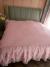 欧苏缦新款全棉韩版蕾丝纯棉床裙单件加厚夹棉床罩床笠带裙边高档床盖 高端绣花-粉色夹棉 180*200cm床裙+2个枕套 实拍图