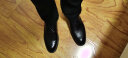 海澜之家HLA皮鞋男士系带德比商务正装西装婚鞋子男HAAPXM2ACO0141 黑色40 实拍图