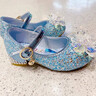 蓓然美（BeiRanMay）爱莎公主鞋夏女童2025儿童水晶鞋子艾莎公主鞋小女孩生日高跟鞋 浅蓝色 27 /鞋内长17.5cm 实拍图