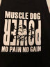 MUSCLE DOG 肌肉狗背心男 夏季宽松无袖快干吸汗坎肩运动健身训练 黑色 L 实拍图