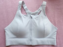 Keep 运动内衣前拉链女高强度防震运动文胸一体式运动背心瑜伽内衣 【升级水滴一体杯】冰岛蓝 XL 实拍图
