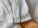 医缘医缘白大褂男女薄款透气修身学生实验服诊所医院大衣工作服印绣字 男白大褂长袖 XXXL 实拍图