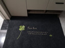来去薄款定制入户大门口蹭土地垫进门家用脚垫玄关门厅除尘地垫可裁剪 灰色四叶草 定制专拍（请先联系客服改价） 实拍图