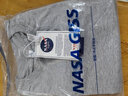 NASA GISS重磅260g纯棉短袖t恤男纯色圆领厚实不透纯白打底衫男女体恤上衣 麻灰 3XL 体重190-210斤 实拍图