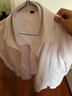 鸾姿白色衬衫女长袖职业衬衫正装工作服工装修身显瘦外穿打底衬衣 纯白长袖 4XL 135-145斤 实拍图