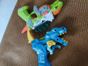 BOBYY.DUCK2-3岁宝宝幼儿玩具枪带声光变形枪卡通恐龙耐摔可变形发声发光 蓝色霸王龙+绿色剑背龙(4节7号) 小号 实拍图
