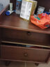 尋巧（SPERMEK） 床头柜简约床边柜多层抽屉柜简易小床头柜卧室储物收纳柜子 【双抽】深胡桃木色40CM 实拍图