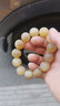 纳悟 正宗西藏血丝羊角手串血珠冰种黄料羊角佛珠男士单圈文玩念珠  经典款18mm（13颗） 实拍图