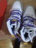 特步（XTEP）男鞋板鞋子男春季高帮潮流新款舒适防滑耐磨百搭运动休闲鞋厚底 白灰紫 40 实拍图