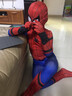 忆爱蜘蛛侠衣服紧身衣男儿童连体战衣六一儿童节礼物演出cos服套装 英雄归来+头套 140 实拍图