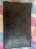 蔻驰（COACH）【官方直供】男士短款卡包黑灰色PVC配皮C4281QBA45 晒单实拍图