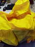 太空（TaiKong）电动电瓶摩托车雨衣长款全身防暴雨单人时尚卡通男女加大加厚雨披 有镜套-黄色 5XL 实拍图