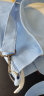 帆布包女单肩韩国原宿ulzzang日系韩版简约百搭森系大容量斜挎袋布包布袋 蓝色拼白色 实拍图