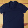 卡帝乐鳄鱼（CARTELO）夏季男士冰丝短袖T恤纯色大码青年上衣可定制工装 藏青 170/M  晒单实拍图