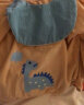 南极人儿童反穿衣宝宝罩衣冬季加厚泰迪绒保暖男童女童防水防油防污围裙 杏色小兔子灯芯绒 90码（80-90cm 0-2岁 ） 实拍图