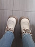 奥古狮登大头小皮鞋女四季百搭新款厚底乐福鞋女软底小众jk英伦女通勤单鞋 523092米杏色 39 实拍图