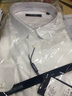 雅戈尔（YOUNGOR）长袖衬衫男白色DP免烫衬衫纯棉面料舒适抗皱平整易打理 GLDP16384BJA白色 44 实拍图