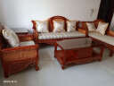 藤妃 红色藤沙发 中式客厅沙发套装 红色实木沙发组合 3+1+贵+茶几+角几 晒单实拍图