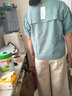 舒芳蝶棉麻连衣裙女2025新款夏装韩版时尚气质减龄阔腿两件套装裙子夏天 上蓝+下米 L 实拍图