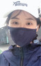 澄湖螺 纯棉布口罩可水洗防尘防雾霾防颗粒物口罩口罩成人男女全棉透气 藏青口罩（春夏薄款） 实拍图