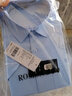 罗蒙（ROMON）纯色易打理衬衫男2025秋季新款翻领工装商务休闲职业正装衬衣男 C201藏青【长袖款+有口袋】 40 【建议135-145斤】 实拍图