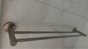 恒洁（HEGII） 挂件 卫生间浴室置物架毛巾架浴巾架五金 304不锈钢打孔挂件 【双杆毛巾架】HMP812-02 实拍图