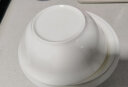 瓷秀源纯白色陶瓷大汤碗大面碗汤盆装饭大碗饭盆深碗骨瓷碗泡面碗餐具 9英寸斗碗1个 实拍图