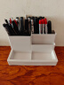 天章办公(TANGO)多功能笔筒五格办公用品收纳盒简约桌面储物盒子白色1个装 实拍图
