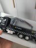 凌速 合金车仿真模型玩具车 1:48回力军事工程车  火箭运输车 清障平板拖车6605-2 实拍图
