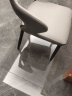 美佳朗轻奢餐椅现代简约家用餐桌椅子意式网红极简北欧酒店靠背麻将凳子 【轻奢纳帕皮】桔色+深灰 实拍图