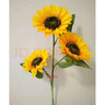 润蕾仿真向日葵太阳花假花绢花干花客厅卧室落地摆放花室内装饰花 小号3头90厘米高 实拍图