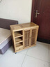 福运宝新中式实木茶水柜家用客厅现代简约茶水台办公室放烧水壶移动茶车茶水架酒店可放水桶多功能储物餐边柜 A款原木色长70cm*宽33cm*高70cm 实拍图