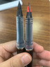 派通（Pentel ） 进口TRJ50大班 签字笔 粗细绘图笔漫画手绘设计 老板签字速写笔 高端商务鸭嘴笔 黑杆 红芯 1支 实拍图