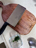 锦木源乌檀木实木切水果板家用整木婴儿宝宝辅食专用小砧板小菜板案板 乌檀整木-37*20*2cm 长方形 实拍图