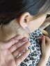 梦金园银耳环 S925银几何圆环耳圈个性夸张耳饰女款一对 定价 晒单实拍图