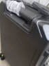 彬尚高端铝框行李箱女拉杆箱男旅行箱学生密码箱大容量硬箱皮箱A35 黑色-轻便拉链款 20寸-这有点小 实拍图